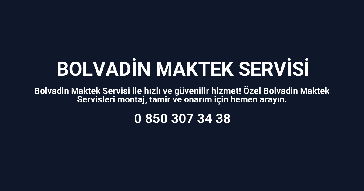 Bolvadin Maktek Servisi